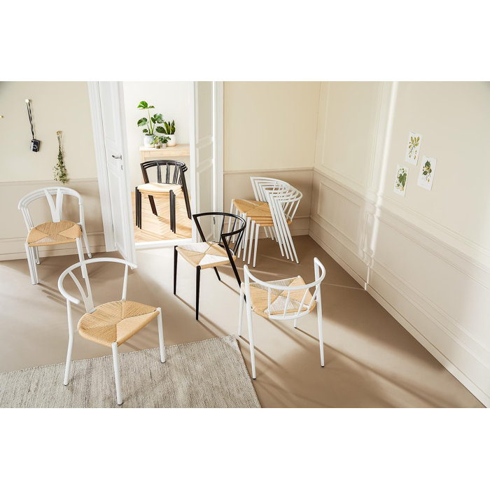 Bay Isle Home Montrose Cross Back Stacking Side Chair & Reviews